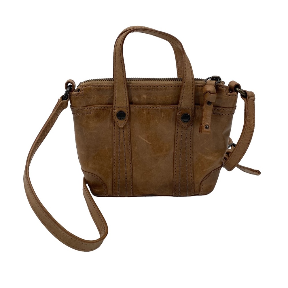 Frye Melissa Mini Shopper Cognac Small Crossbody Purse - Picture 3 of 14